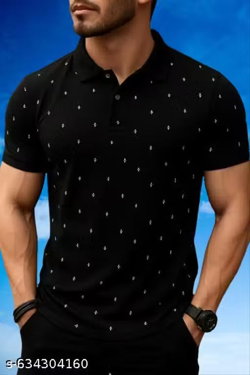 Polo Cotton Blend Tshirt || Collar Matty Tshirt || Half