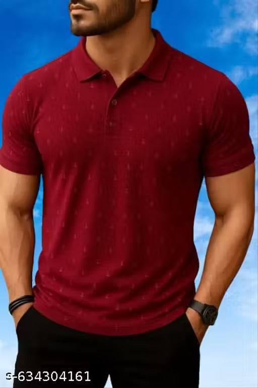Polo Cotton Blend Tshirt || Collar Matty Tshirt || Half