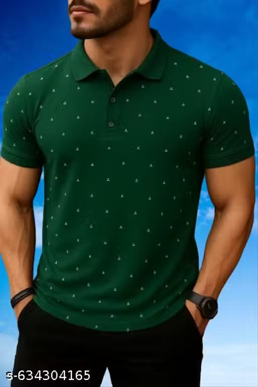 Polo Cotton Blend Tshirt || Collar Matty Tshirt || Half