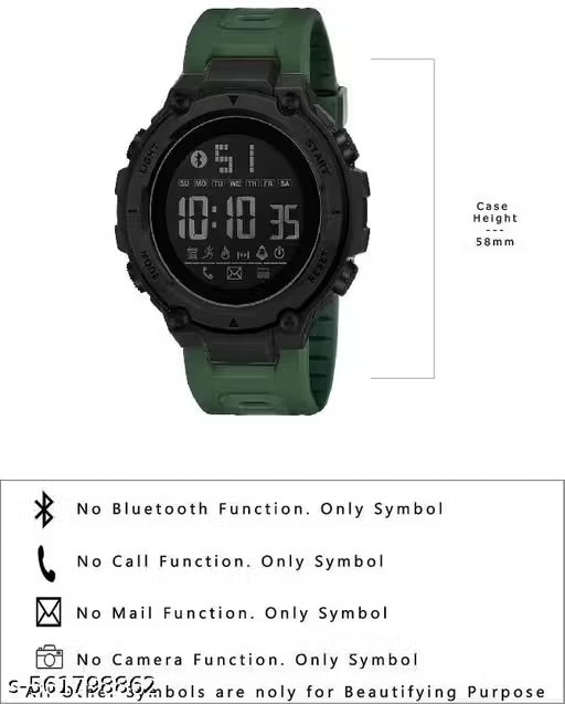 Hala-1145-Green Digital Sports Watch For Men