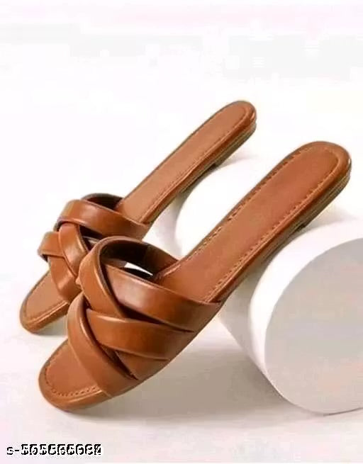 Sara Gorgeous synthetic leather, synthetic fabric flat