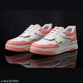 VYASOL Women & Girls Stylish Dual-Tone White & Pink sneakers