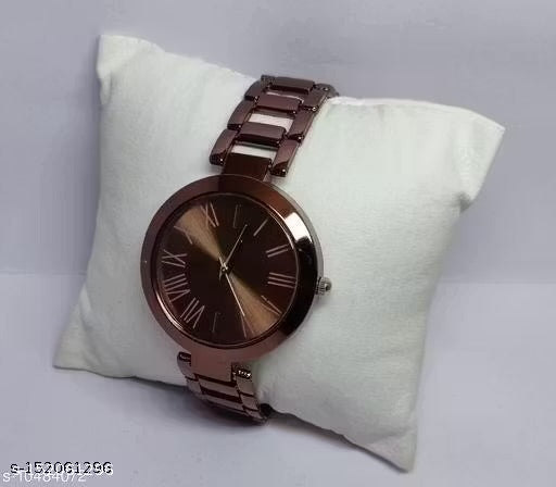 Copper Analog Watch For Women