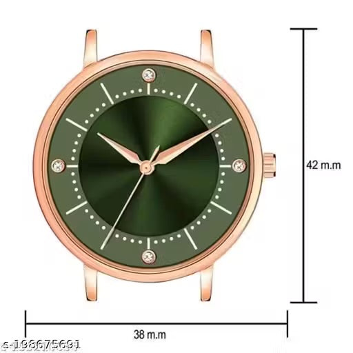 Best Quality Royal Embossed Designer Shiny Round Dial Watch