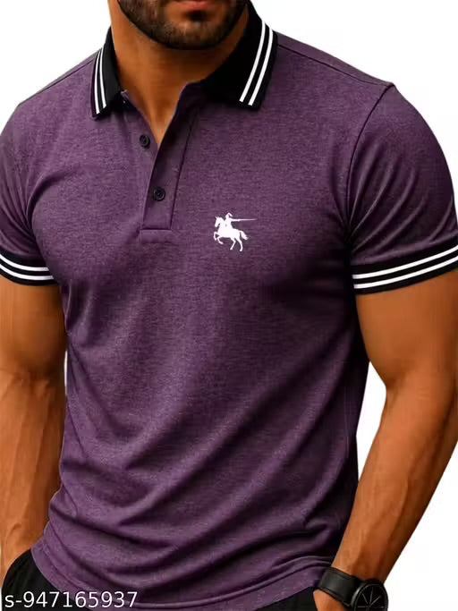 Matty Fabric Polo T-Shirt For Summer