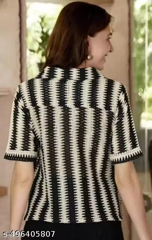 Fancy Glamorous Women Half Sleeves Shirts