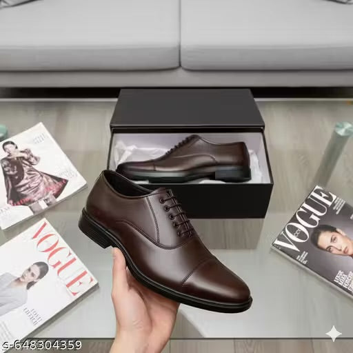 Men’s Derby Shoes Elegant Formal Wear | Classic Brown