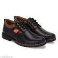 Hand Stich Black Formal Shoes For Men