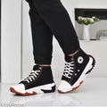 Boot canvas Ankle Sneakers Black boot F.F Creations