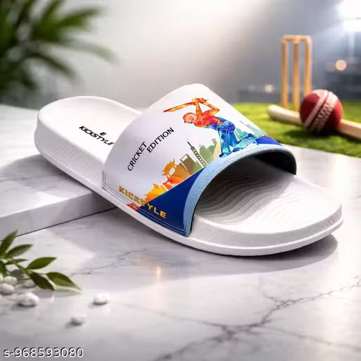 KICKSTYLE Men's Printed Sliders | Lightweight