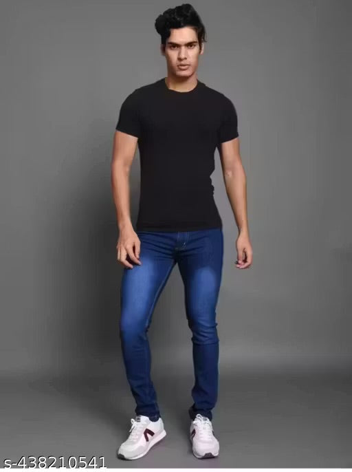 Men blue fashionable Jean's