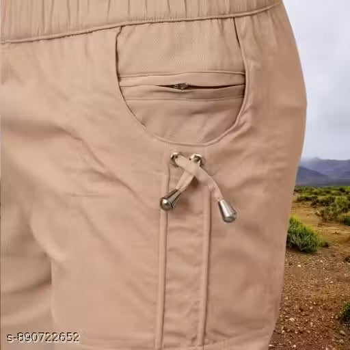 Men's Solid Khaki Joggers – Premium Daily Wear Trousers