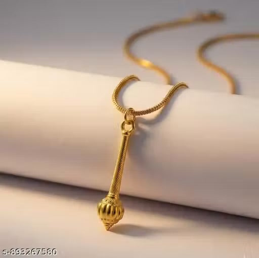 Trending stylish new Hindu religious gold plated Hanuman ji locket