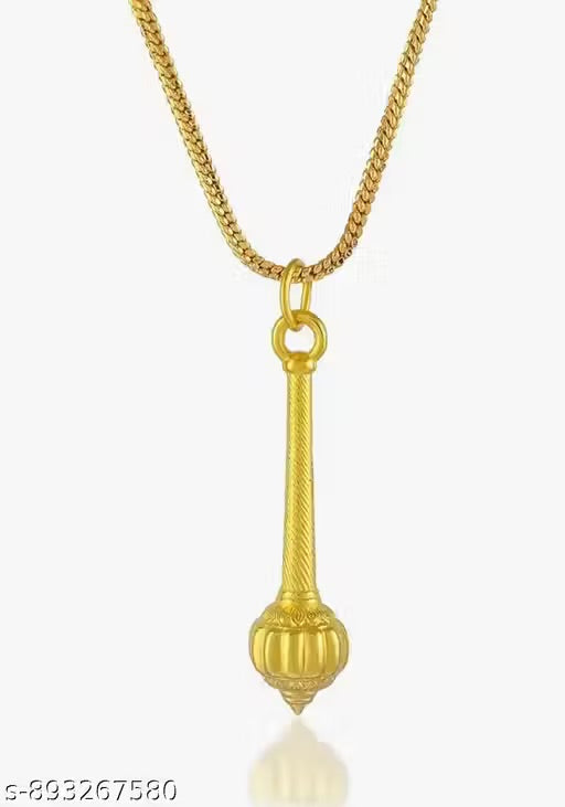 Trending stylish new Hindu religious gold plated Hanuman ji locket