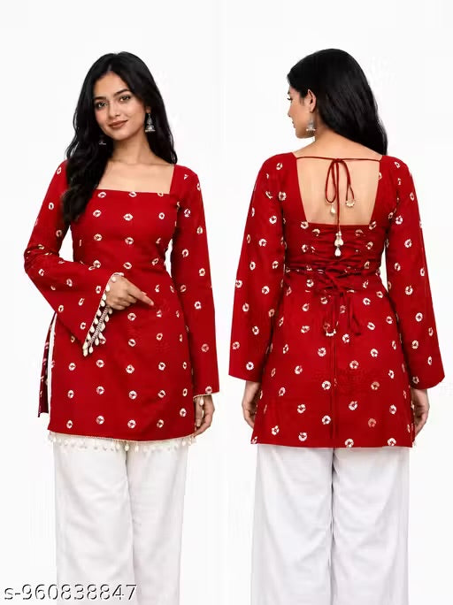 New Stylish Fashionable Trendy Floral Printed Kurti