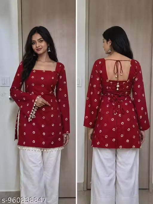 New Stylish Fashionable Trendy Floral Printed Kurti